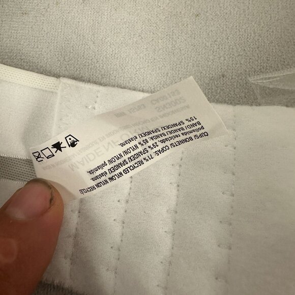 Maidenform Strapless Dreamwire Bra Easy Lift Natural White Convertible Size 42C - Picture 10 of 10